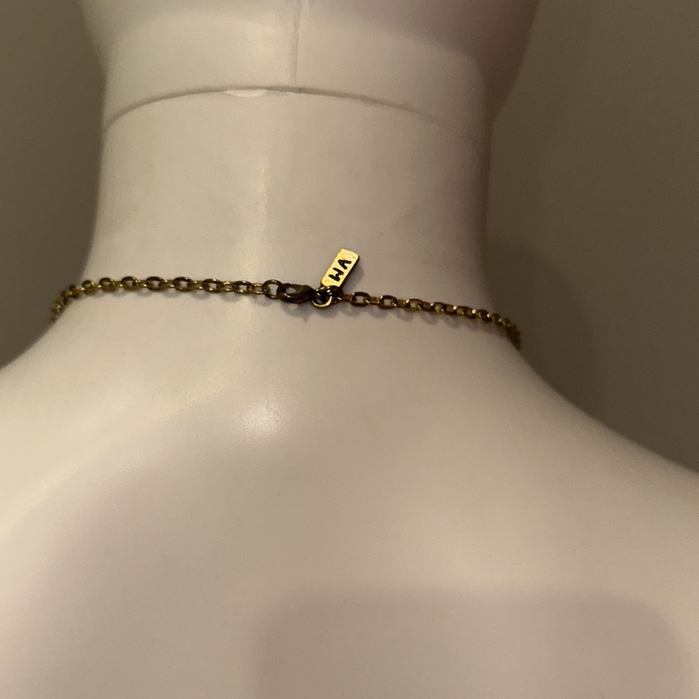 VANESSA MOONEY *San Antonio* brass leaf motif boho necklace aso Kendall Jenner - Picture 8 of 8